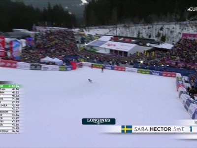 Video Sara Hector conquista il gigante di Špindleruv Mlyn, il video della vittoria della svedese