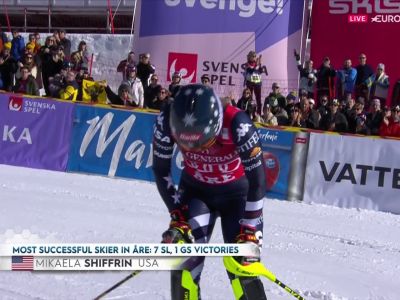Video Shiffrin rischia e vince, il video della sua strepitosa 2ª manche dello slalom di Are