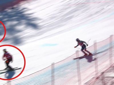 Video Che pericolo per Jared Goldberg in discesa, evita gente in pista a oltre 100 km/h! Lamericano costretto al ritiro