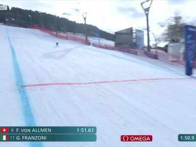 Video Franzoni esordio dARGENTO nella discesa olimpica di Bormio
