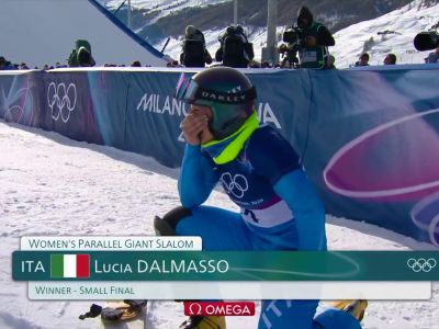 Video Dalmasso vince il derby con Caffont e conquista il bronzo nel PGS: rivivi la small final dello snowboard alpino femminile