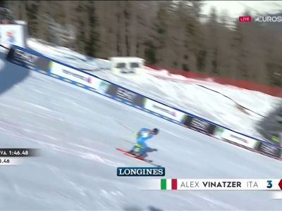 Video Alex Vinatzer è quarto dopo la seconda manche nello slalom modiale di Cortina. Rivedi la sua gara