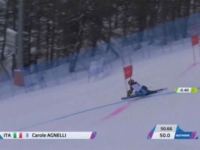 Video Carole Agnelli Coppa Europa 2025/26 -  Gigante Femminile, 1 manche Sestriere