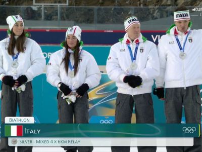 Video Vittozzi, Wierer, Hofer e Giacomel dargento nella staffetta mista. Ecco il primo podio olimpico dellItalia nel biathlon