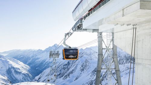 Cabinovia 3S bahn stubaier gletscher