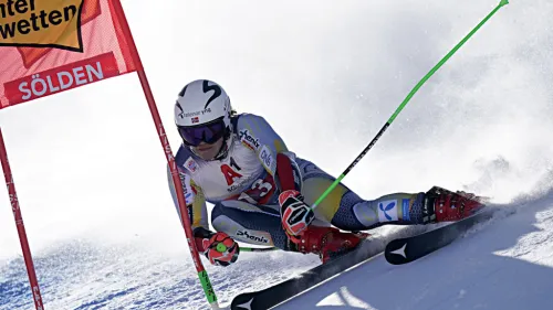 Lucas Braathen incanta sulla Planai: è lui a guidare il gigante dopo la prima manche