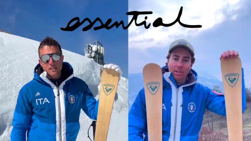 Ecosostenibilità ma anche performance: il primo ski test di “Essential”, lo sci riciclabile di Rossignol