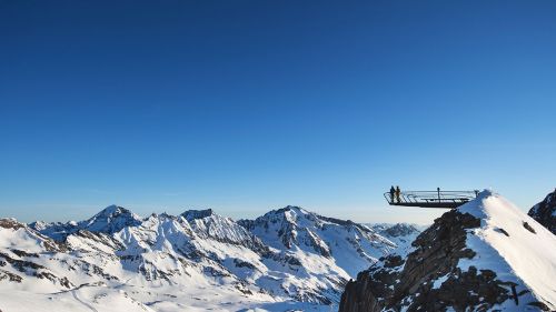 Gipfelplattform stubaier gletscher