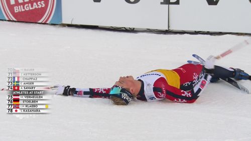 Hedegart vince la 10 km tecnica libera: l'arrivo