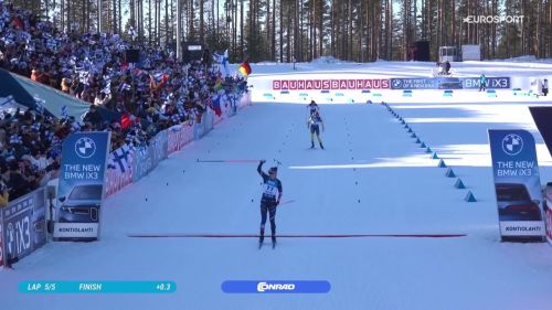 Julia simon anticipa tutte nella mass start femminile, azzurre vicine con vittozzi in top-10: rivivi l'arrivo