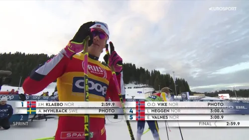 La vittoria numero 100 di Klaebo, il più grande di sempre! Il video del norvegese