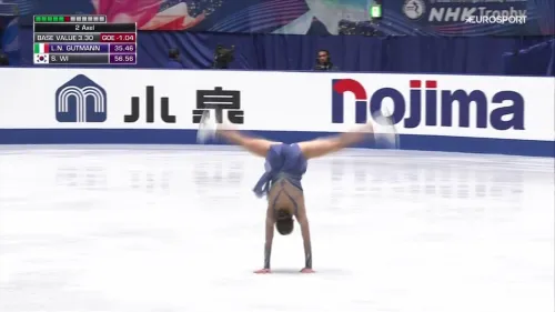Altro podio sfiorato da Lara Naki Gutmann a Skate America, 5° posto per Daniel Grassl: vittorie per Liu e Aymoz