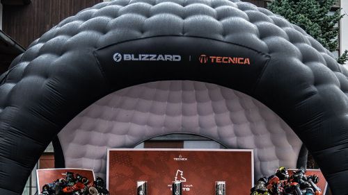 Blizzard-Tecnica porta alla partenza della Gardenissima l'iniziativa "Recycle your boots"