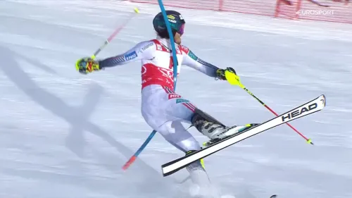 Atle Lie McGrath è fuori nella prima manche dello slalom di Kitzbuehel, il video del suo errore