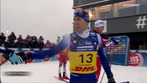 Pellegrino, un terzo posto pesante nella sprint! vince il solito klaebo, secondo northug: rivivi il finale