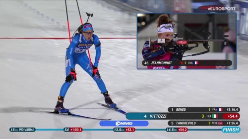 Lisa vittozzi solida al rientro in una gara individuale: top 10 nella 15 km di oestersund, il video dell'arrivo