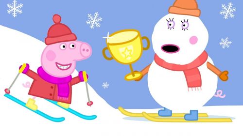 Peppa Pig Sugli Sci Campioni Di Sci Cartoni Animati Per Bambini Video Libri E Film Di Montagna