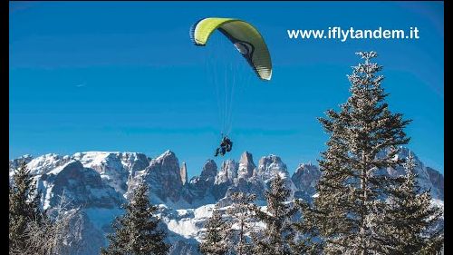 In Parapendio biposto sulle piste della Paganella