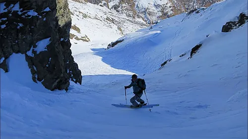 Freeride sul Monterosa da Punta Indren