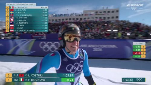 Brignone divina: la prima manche del gigante di cortina è un capolavoro, il video