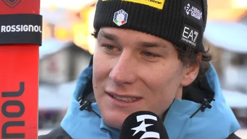 Franzoni cuore doro: Podio per Matteo Franzoso, faremo ogni gara insieme. Nella vita bisogna crederci e ricordarsi che ogni giorno ha un valore