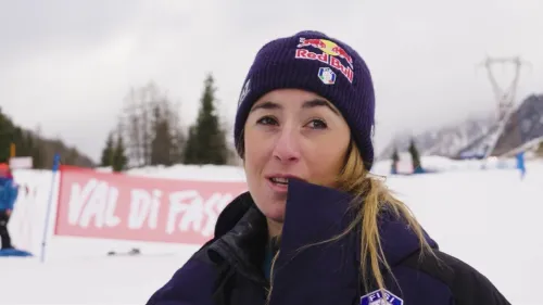 Sofia Goggia terza dopo la prima manche del gigante di Cortina, il video