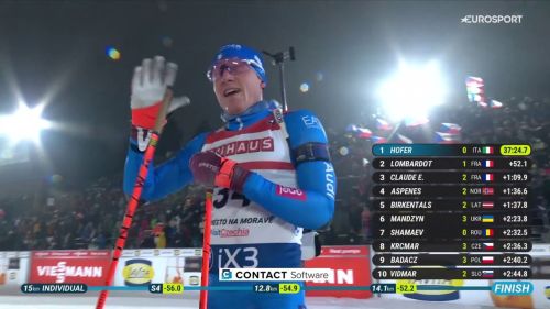 Per lukas hofer un 3° posto da record: è l'azzurro più anziano sul podio in coppa del mondo, trova lo 0 al poligono