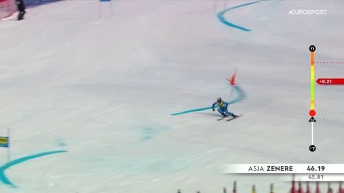 Asja zenere scatenata! l'azzurra è splendida 4ᵅ: riguarda la sua prima manche