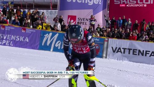 Shiffrin rischia e vince, il video della sua strepitosa 2&ordf; manche dello slalom di Are