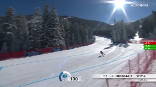 Marco Odermatt domina sulla Birds of Prey, il video della discesa vincente