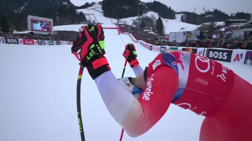 La delusione di Marco Odermatt! Secondo e dietro a Franzoni per 7 centesimi, la discesa sulla Streif resta stregata per lo svizzero