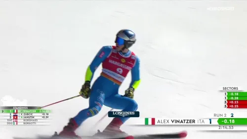 Alex Vinatzer rimonta sette posizioni e salva la top 20 nel gigante di Kranjska Gora: rivivi la seconda manche dellazzurro