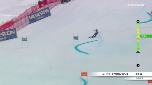 Robinson a caccia del bis, in testa dopo la prima manche: la prova della neozelandese