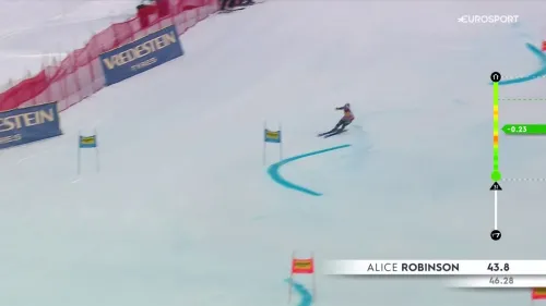 Robinson a caccia del bis, in testa dopo la prima manche: la prova della neozelandese