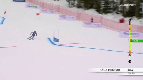 Sara hector al comando della 1a manche del gigante di Špindleruv, il video della svedese