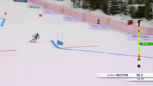 Sara Hector al comando della 1a manche del gigante di Špindleruv, il video della svedese