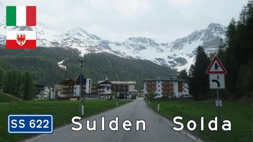 La strada SS 622 verso Sulden (Ortler)