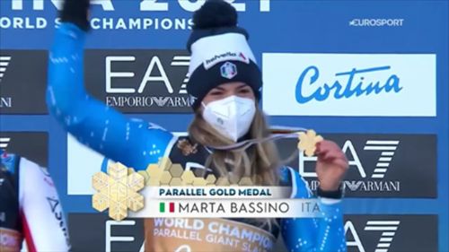 Emozione d'oro di marta bassino: la premiazione ai mondiali di cortina