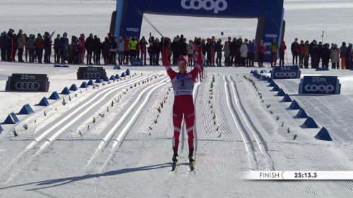 Yulia Stupak conquista la mass start dellEngadina, sul podio anche Weng e Andersson