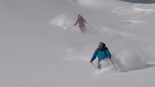 Un po' di polvere fresca dal ghiacciaio di Hintertux