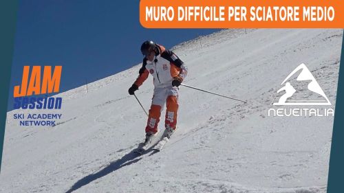 Muro difficile per sciatore medio - int.18 - corso di sci intermedio