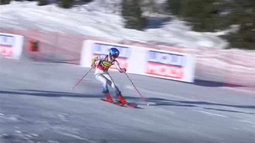 Mikaela shiffrin da paura in testa alla prima manche del gigante di courchevel - sci alpino, coppa del mondo
