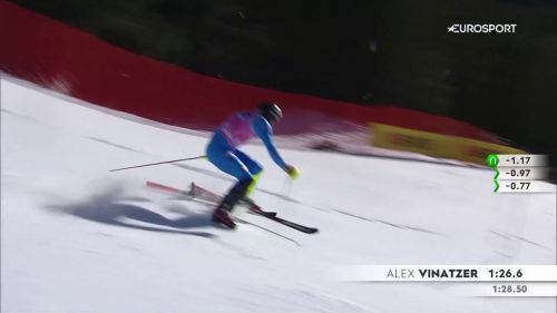 Nello slalom di Wengen 2022 Alex Vinatzer incrocia gli sci ed esce ancora - Coppa del Mondo sci alpino