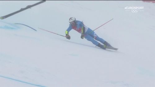 Luca de aliprandini cade nella seconda manche di gigante e cancella ogni sogno - olimpiadi invernali