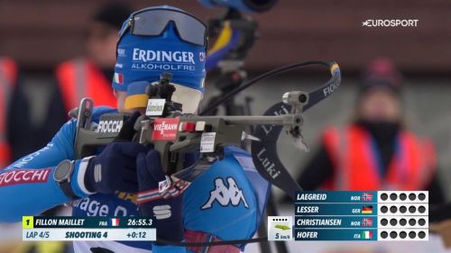 Lucas Hofer gran 3° nellinseguimento! Il podio di Kontiolahti in 100 secondi