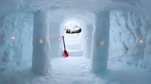 Come scavare una grande grotta sotto la neve per soggiorni di lusso!