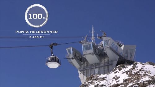 La costruzione della funivia Skyway Monte Bianco