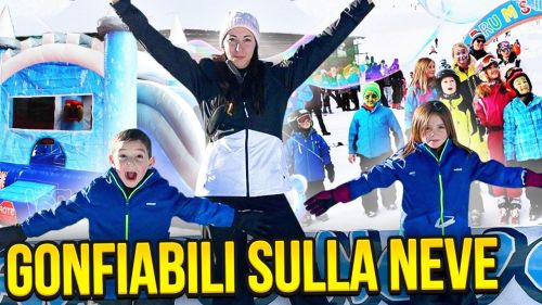 I gonfiabili sulla neve e la baby dance invernale!