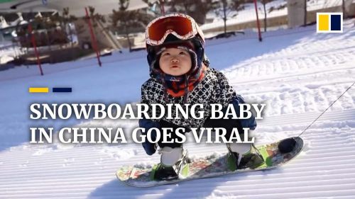 A 11 mesi sullo snowboard! Dove? In Cina!