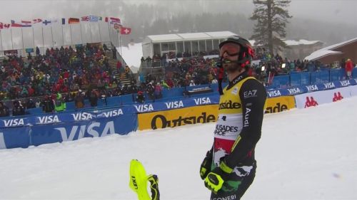 Slalom maschile, tommaso sala precede vinatzer nella prima manche di palisades tahoe